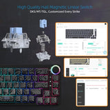 M68 He V2 Rapid Trigger Keyboard 60% Percent, Hall Effect Topographic Gaming Keyboard, Wired Rgb Custom Mechanical Key Board With Magnetic Switch, Pbt Keycaps For Mac/Win (Black)