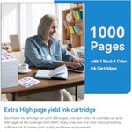 67Xl Ink S Black Color Combo Pack, Compatible For Hp Ink 67, Compatible For Deskjet 2855E 2755E 2700 2700E 2800E 4155E 4255E 2734E 4100 4100E Compatible For Envy 6055E 6000 6400 6455E Printer
