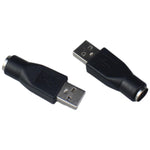 2Pcs Usb To Ps2 Adapter 6Pin Ps/2 Female To Usb Male Converter Keyboard/Mouse