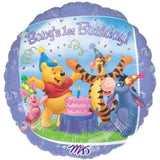 Winnie the Pooh 1st Birthday Party Supplies Foil Balloon Bouquet Decorations