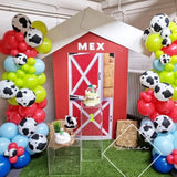 138PCS Cow Balloon Arch Kit for Farm Theme, Barnyard, and Cowboy Party Decor