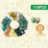 110pcs Wild One Balloon Garland Kit for Safari Jungle 1st Birthday Party