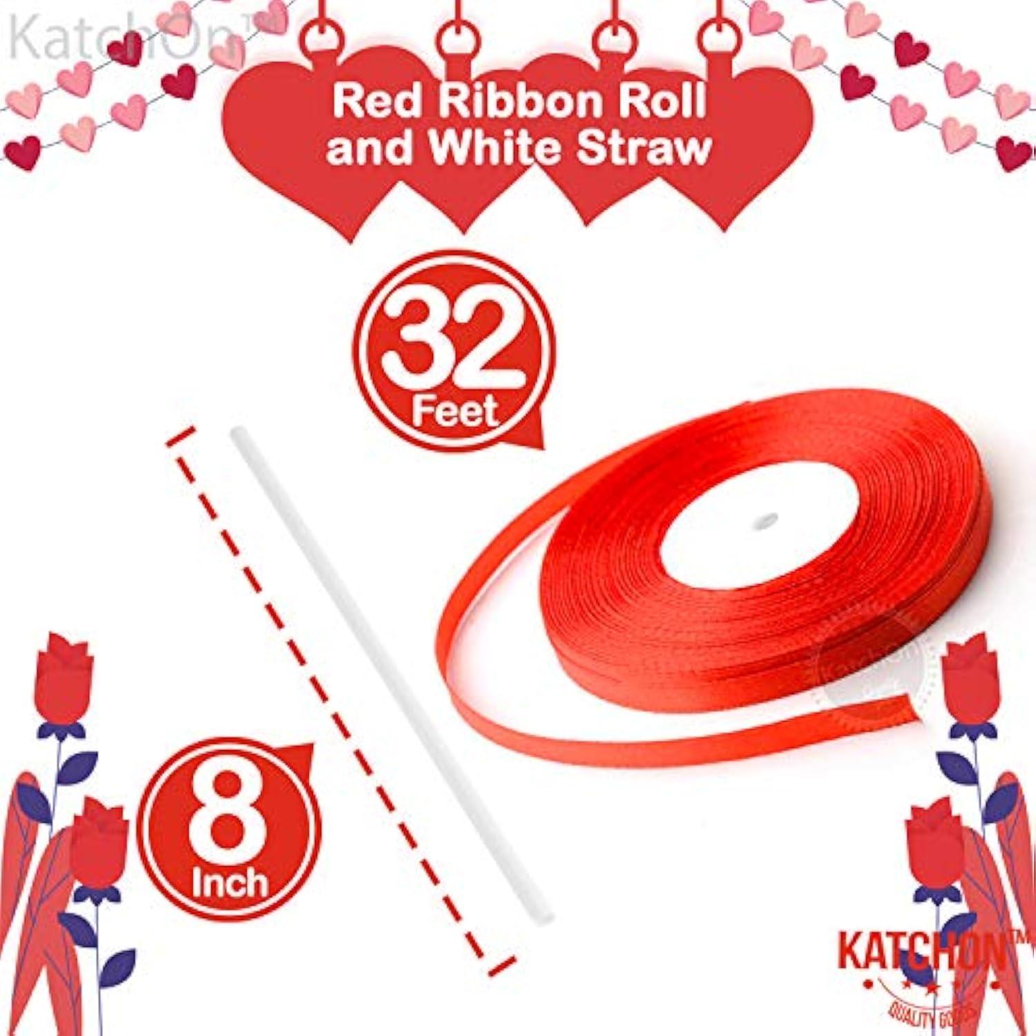 , White And Red Mylar Valentine Balloons - Pack Of 20, Polka Dot Red H