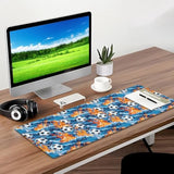 Soccer Gaming Mouse Pad, Desk Mat, Non-Slip Rubber Base Cool Aesthetic Mousepads For Computer Laptop Keyboard Office School Home Desktop Decor 31.5" X 11.8"