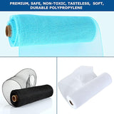 6 Rolls Poly Burlap Mesh 10 Inches Deco Mesh Ribbon 60 Yards Mesh For