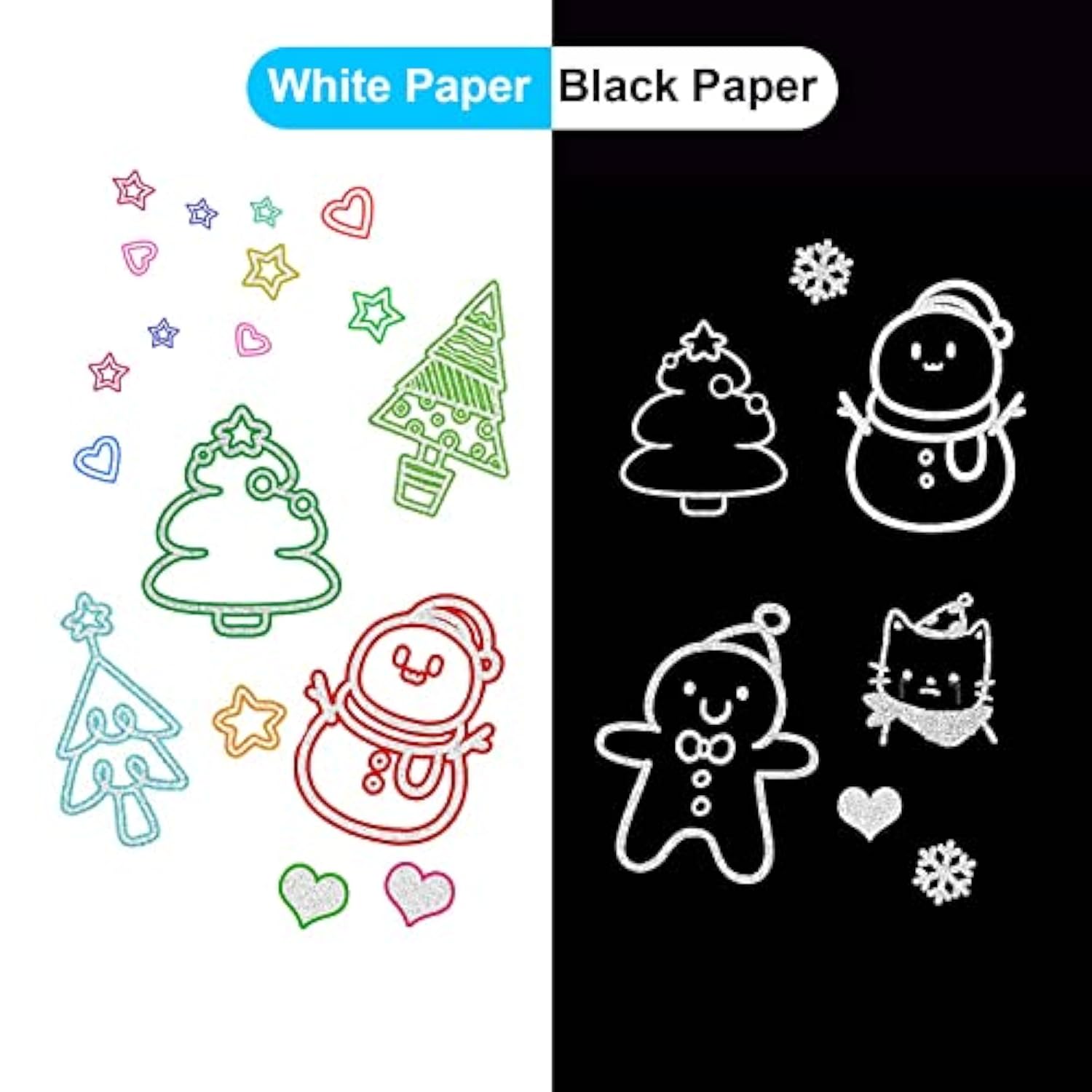 Outline Marker Self-Outline Metallic Markers, 12 Colors Double Line Outline Markers, Super Squiggles Shimmer Glitter Pen Set For Christmas Greeting Card, Kid Drawing, Doodling,Diy Art Crafts