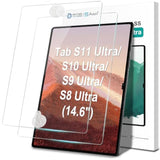 2 Pack Tempered Glass Screen Protector for Samsung Galaxy Tab S10/S9/S8 Ultra 14.6 Inch