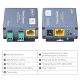 Ethernet Range Extender Repeater Kit, Ethernet Lan Range Extension Distance 6560Ft 2000M Over Cat5E/6/6E Rj45 Network Cable - 3280Ft 1000M Over Twisted Pair Cable Utp Ip Extender Adapter