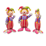 Self-Standing Smiling Circus Clown Balloon: 4D Party Decor