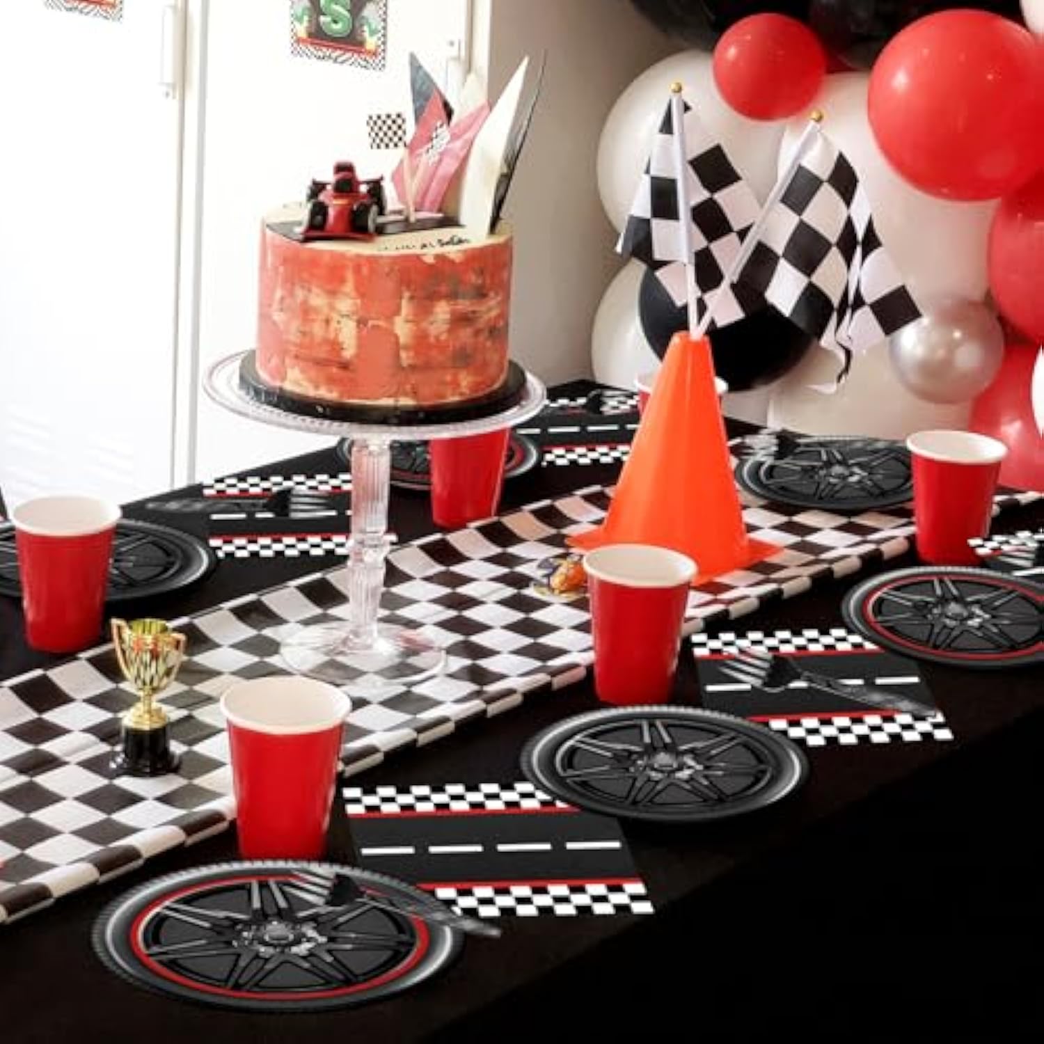 96 Pcs Race Car Plates And Napkins Party Supplies Race Car Birthday Party Decorations Race Car Party Favors Race Car Party Supplies For Boys