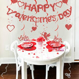 Valentine'S Day Banner Set Valentine'S Day-Themed 6Pcs Hanging Swirls