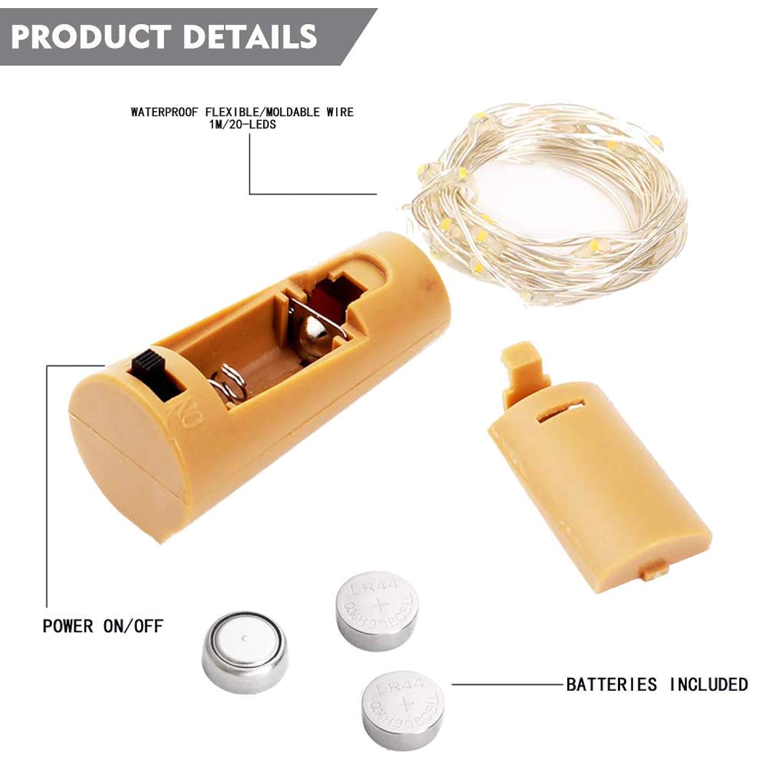 Bottle Lights 12 Pack 20 Leds Cork Lights For Wine Bottles Battery (Included) Powered Fairy Mini String Lights For Diy J