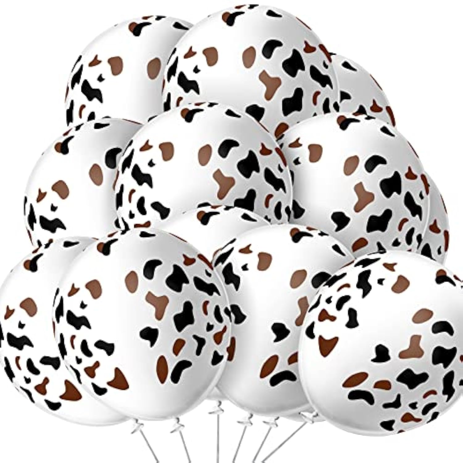 50 Pcs Cow Balloons Latex Funny Print Cow Farm Balloons For Wedding Birthday Party Supplies Decorations