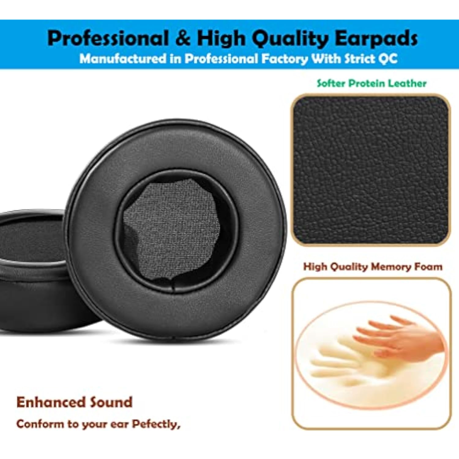 Professional Headset Earpads Replacement Headphone Ear Pads Compatible With Hp Omen 800 Omen800 Headphones