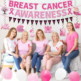 Breast Cancer Awareness Decorations Banner Set