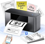 Bluetooth Shipping Label Printer, Wireless Thermal Label Printer For Small Business, Desktop Label Printers For Shipping Packages, Compatible With Android, Macos Tik Tok, Shopify, Etsy, Usps