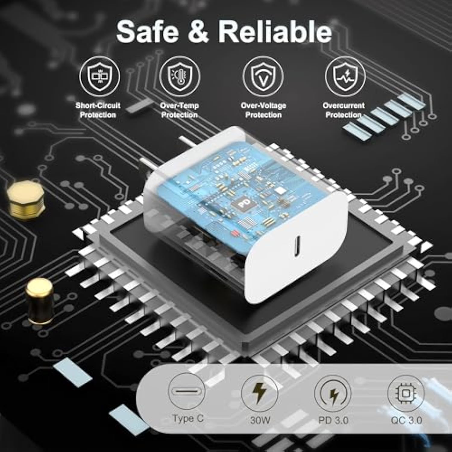 Iphone 15 16 Charger,Ipad Charger 4Pack 6Ft Usb C To C Charging Cable Cord With 4Pack 20W Iphone Fast Charger Block For Iphone 16/16 Pro/15/15 Pro,Ipad Pro 12.9/11 In,Ipad Air 5/4