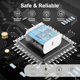 Iphone 15 16 Charger,Ipad Charger 4Pack 6Ft Usb C To C Charging Cable Cord With 4Pack 20W Iphone Fast Charger Block For Iphone 16/16 Pro/15/15 Pro,Ipad Pro 12.9/11 In,Ipad Air 5/4