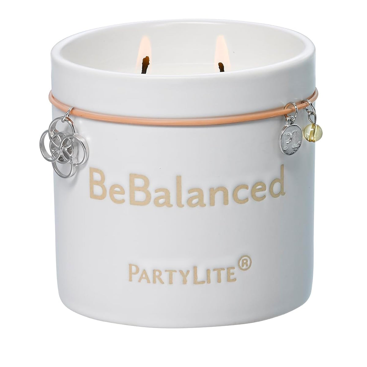 PartyLite Be Well Lemongrass + Thyme Jar Candle, 40-50 Hour Burn, 100% Soy Wax, Essential Oils, Ceramic Jar