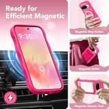 Cute For Pixel 10 Case & Pixel 10 Pro Case, Compatible With Magsafe, [Curly Wave Edge] [Camera Protection] [14 Ft Drop Protection] Magnetic For Pixel 10/10 Pro 6.3 Inch, Hot Pink