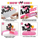 Oh Twodles Birthday Table Honeycomb Centerpieces - Cheers To Girls 2Nd Birthday Kids Two Years Old Mouse Themed Party Decorations Sign.