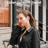 Open Ear Headphones Sport Ear-Buds,Wireless Earbuds Bluetooth Ear Buds in Ear Headphones with Earhooks, Stereo Deep Bass,Lightweight inear Earphones