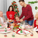 Christmas Mini Cupcake Liners - 600Pcs Merry Christmas Candy Baking Cups Muffin Cupcake Wrappers, Xmas Tree Santa Claus Snowman Chocolate Cake Wrap Making Supplies For Xmas Eve Party(10 Styles)