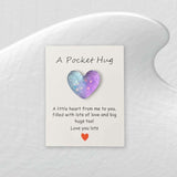 Pocket Hug Cards With Greeting Cards For Long Distance Relationship, Boyfriend Girlfriend, Family & Friends, Gift For Him Her (Purple Blue)