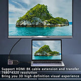 8K Mini Hdmi To Standard Hdmi Adapter 2.1 Version Mini Hdmi Male To Down Angle