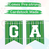 2 Pcs Game Time Football Banner - Garland for Game Day & Sports Party Decor