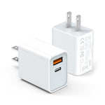 USB C Wall Charger Block 20W, 2-Pack Dual Port PD Power Delivery Fast Type C Charging Block Plug