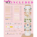 Bracelet Making Kit, 10,000 Pcs Polymer Clay Beads, 48 Colors Round Letter Beads Jewelry Making Kit Friendship Bracelets Heshi Beads With Charms Strings Crafts Gift For Girls Adults