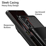 Samsung Galaxy S22 Plus Case with Wallet and Card Holder, Black