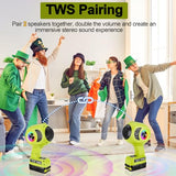 Wireless Bluetooth Speaker Compatible with Ryobi ONE 18v Battery, TWS Paring, BT5.3, AUX TF USB Input, Portable Bluetooth Speaker Wireless for Home