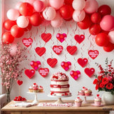 Huge Valentines Hearts Decorations - Pack Of 30, No Diy | Hanging Swirls For Valentine'S Day Decor