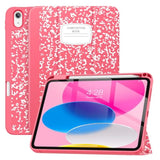 Case For (A16) 11Th Generation 2025 11-Inch, 10Th Generation 10.9 Inch (2022) With Pencil Holder, [Shockproof + Auto Sleep/Wake] Soft Back For 11"/10.9" Cover, Book Watermelon