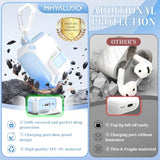 For Airpods 4Th Generation Case Cover, Compatible With Magsafe, Magnetic Automatic Lock, Charging Port Dust-Proof & Stand Design With Cleaning Kit For Airpods 4 Case 2024, Blue/White