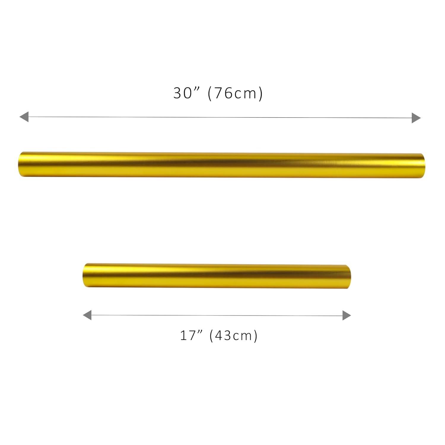 Gold Christmas Wrapping Paper, Solid Color Matte Metal Gift Paper Roll - 17 Inch X 33 Feet, Gift Wrapping Paper For Xmas, Wedding, Birthday, Holiday Party