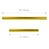 Gold Christmas Wrapping Paper, Solid Color Matte Metal Gift Paper Roll - 17 Inch X 33 Feet, Gift Wrapping Paper For Xmas, Wedding, Birthday, Holiday Party