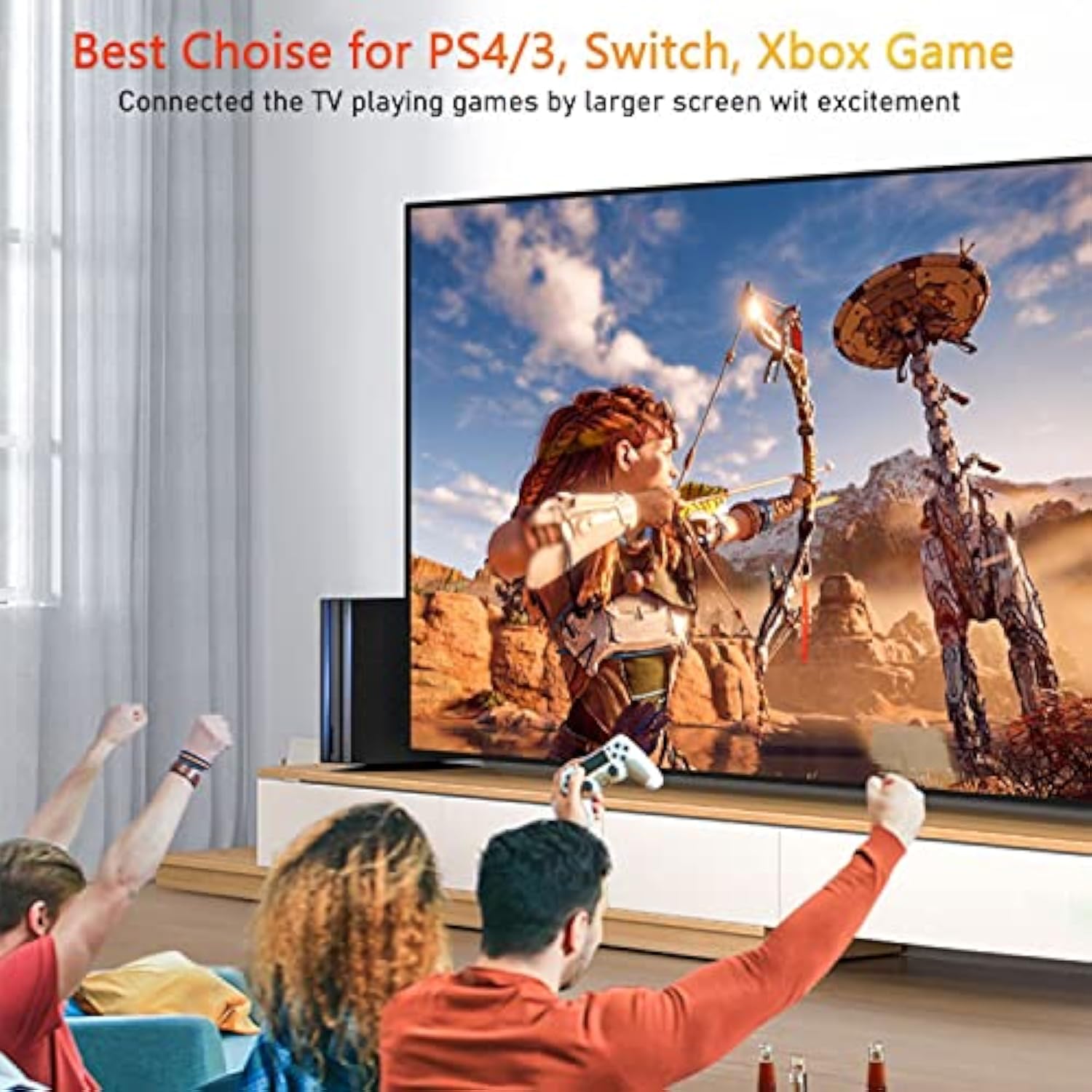 Hdmi Cable (18 Gbps, 4K/60Hz), 6 Feet Hdmi To Hdmi Cord For Uhd Tv, Blu-Ray, P