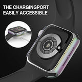 Case Compatible With Apple Watch 40Mm Series 6/5/4/Se With Built-In Tempered Glass Screen Protector, All-Around Ultra-Thin Bumper Full Cover Hard Pc Protective Case For Iwatch
