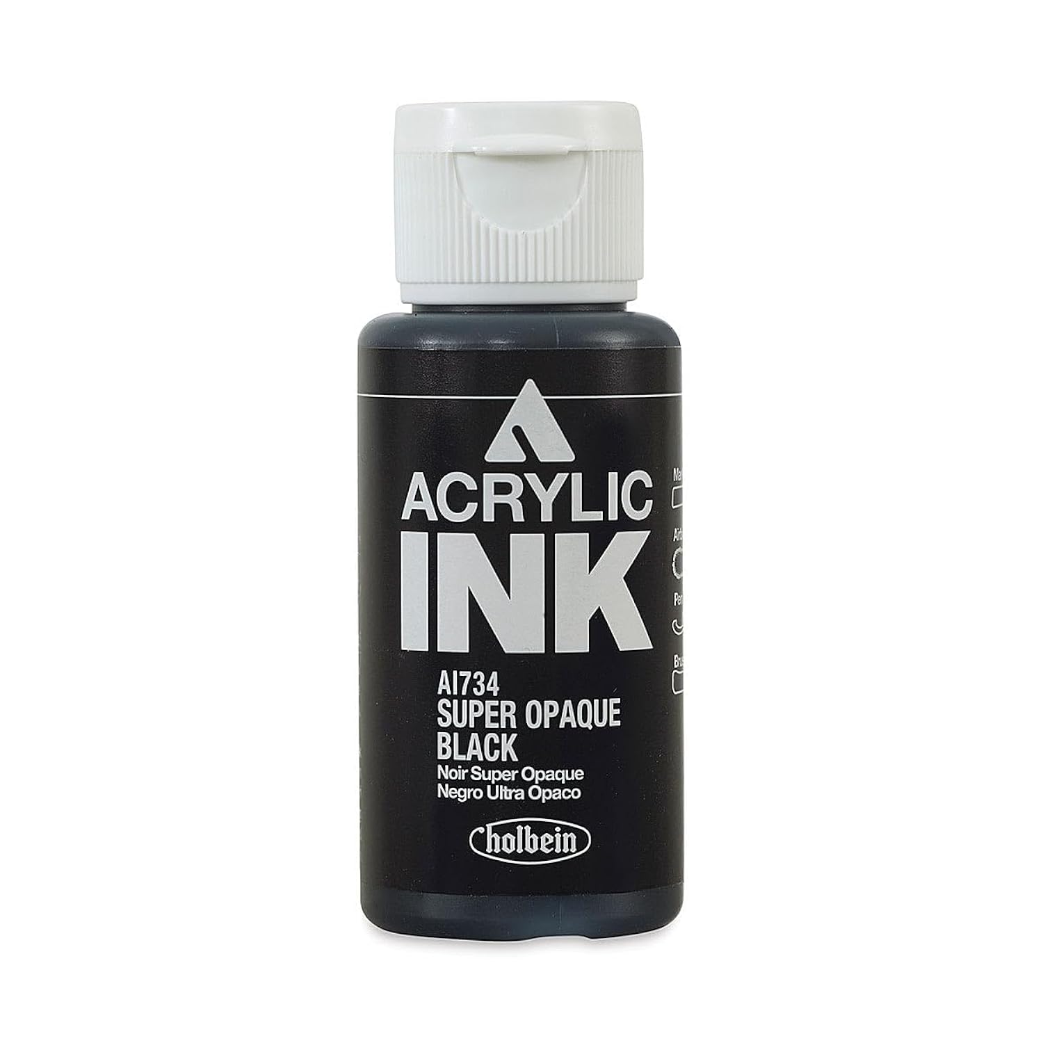 Holbein Acrylic Ink - Super Opaque Black 30ml