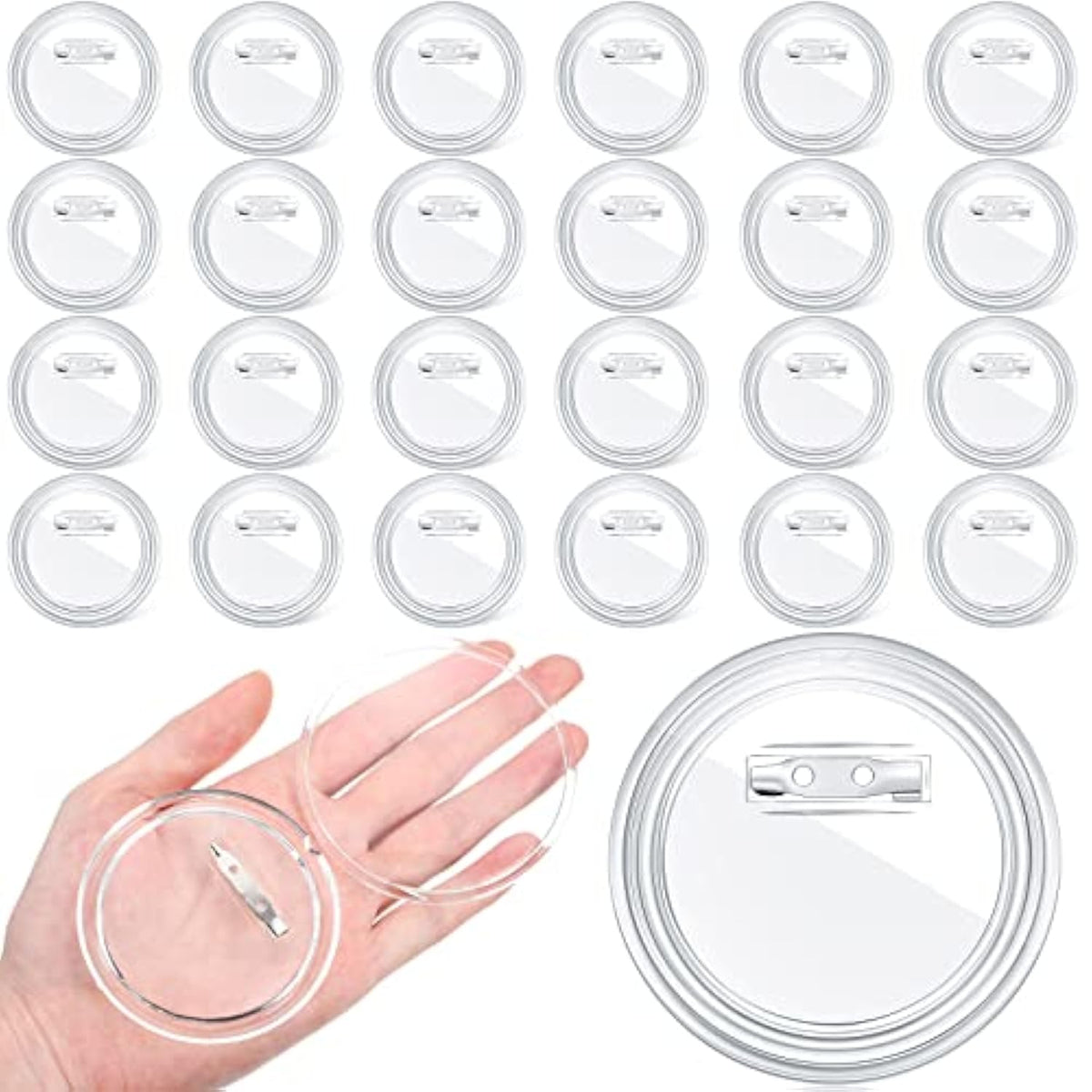 3 Inch Button Maker Diy Button Pins Acrylic Button Pin Badge Clear Cra