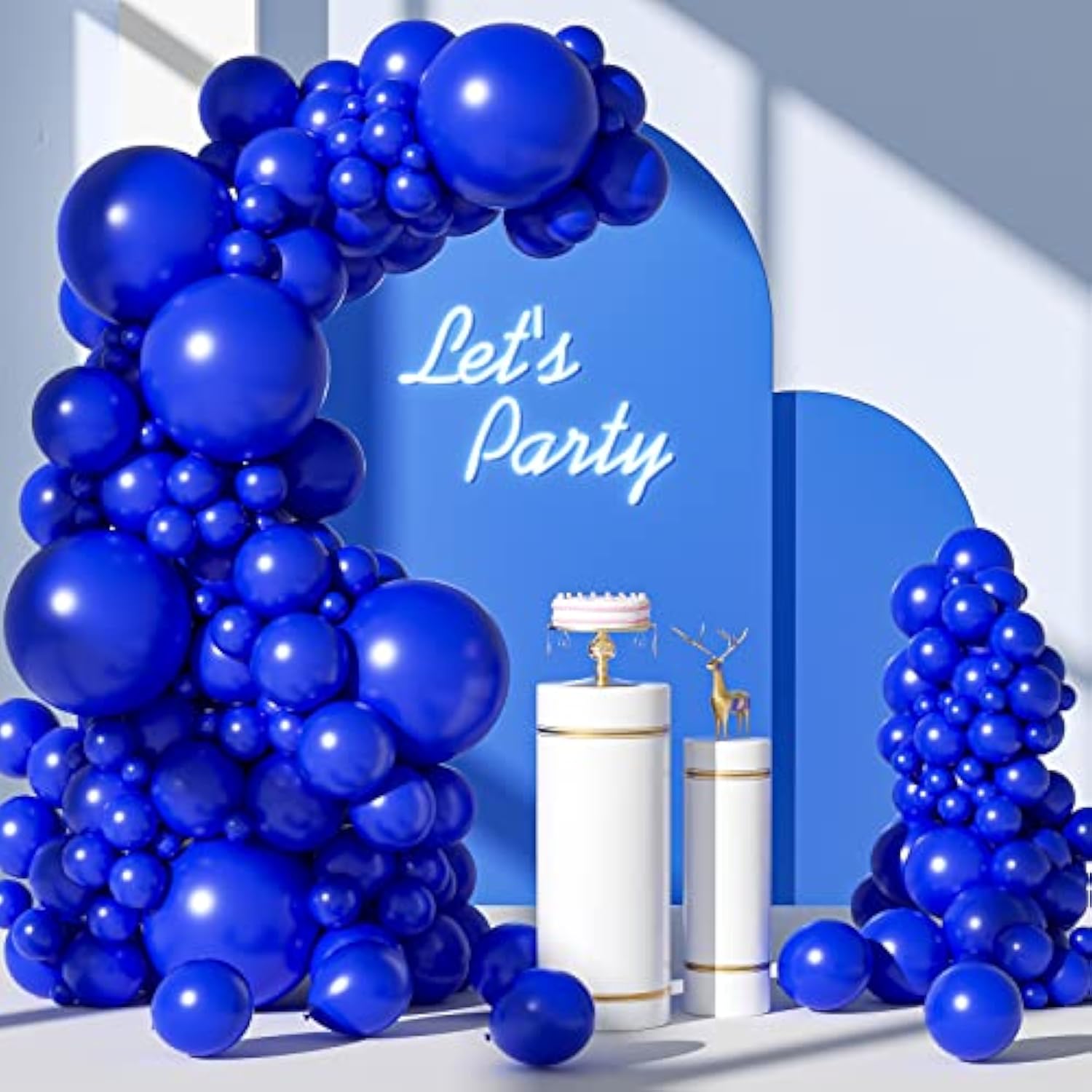 110pcs Royal Blue Balloon Arch Kit – Mixed Sizes for Birthday, Wedding & Party Decor