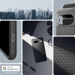 Spigen Liquid Air Armor Designed for Pixel 8 Case (2023) [Military-Grade Protection] - Matte Black