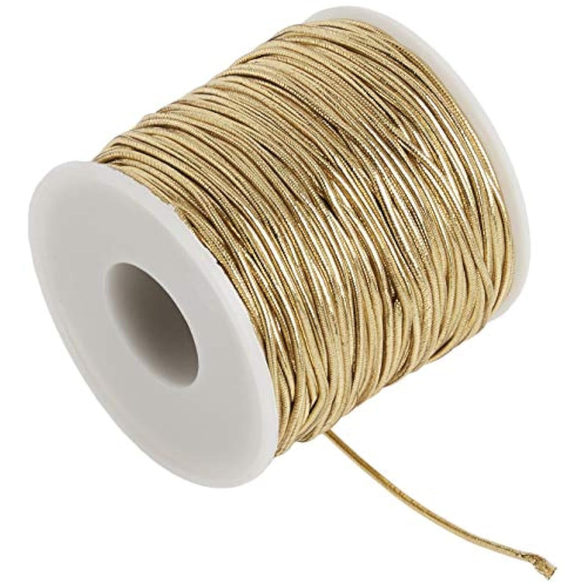 1318/50-634 Stretch Cord Polyester Ribbon, 50 Yd, Gold