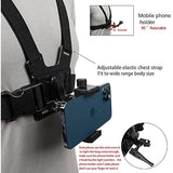Mobile Phone Chest Mount Harness Strap Holder