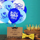 Father's Day Balloons Father's Latex Balloons Decorations 12 Inch Dad Balloons for Father's Themed Party Balloons For Party Supplies Arch Decorations Party Sets-12 PCS