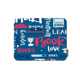 Motivational Quote Gaming Mouse Pad Love Book Reading Calligraphic Letter Blue Wallpaper Decorative Mousepad Rubber Base Home Decor For Computers Laptop Office Home 7.9X9.5 Inch
