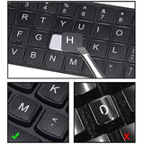 6Pcs Universal English Keyboard Letter Stickers Keyboard Letters Replacement S